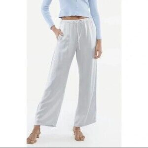 Anthropologie Light Gray Wide Leg Pants